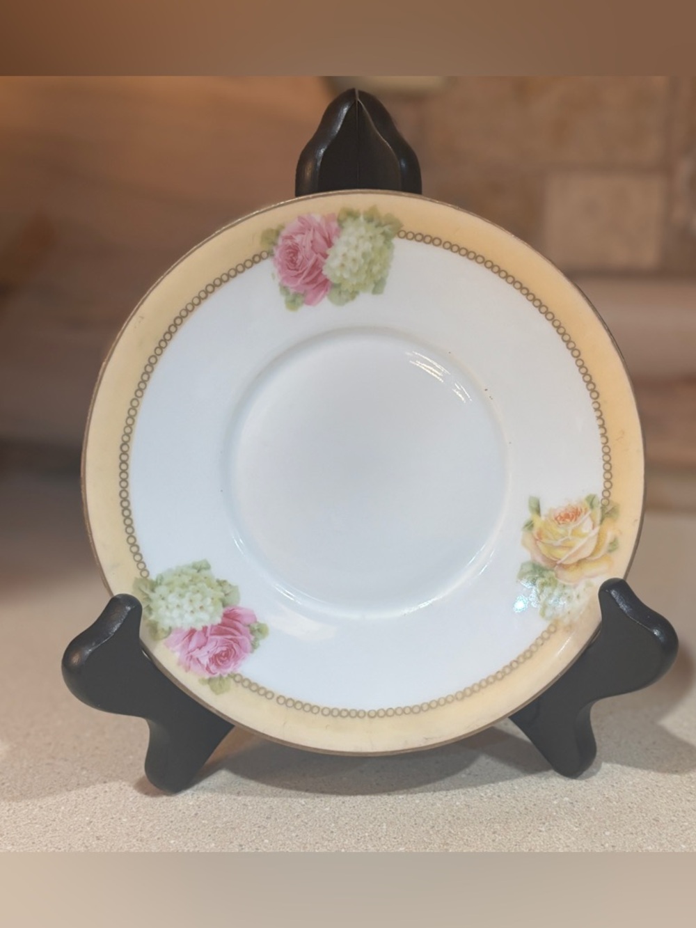 Vintage German Porcelain Saucer